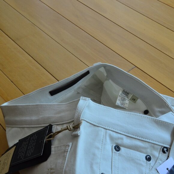 rag & bone/JEAN Grand Prix Paneled Leggings, Winter White Size 28 Fits like 27 - Picture 4 of 11